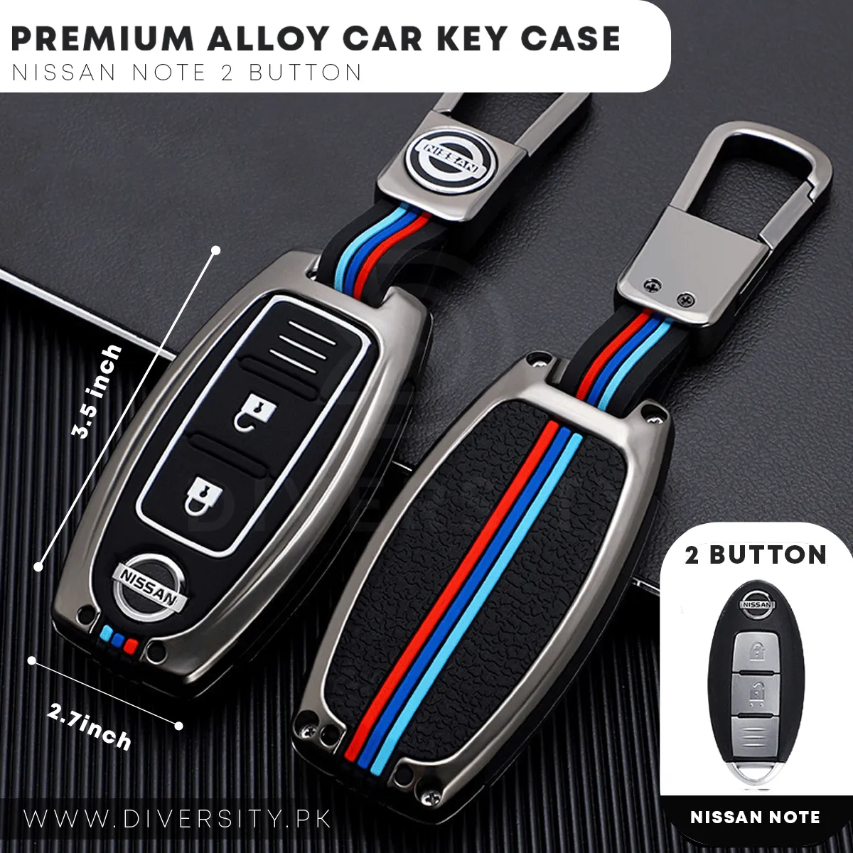 Premium Alloy Car Key Case