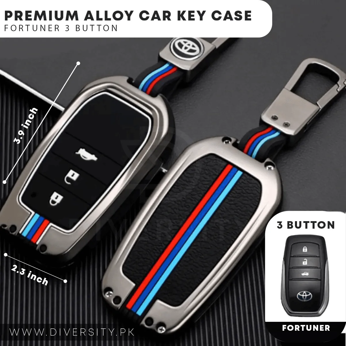 Premium Alloy Car Key Case