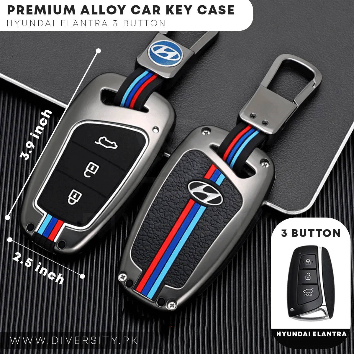 Premium Alloy Car Key Case