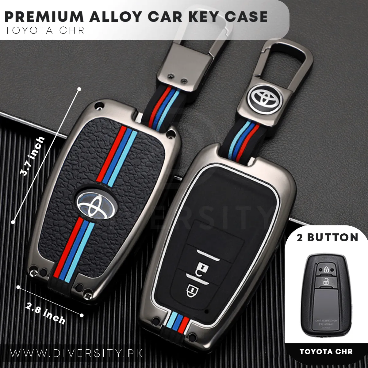 Premium Alloy Car Key Case