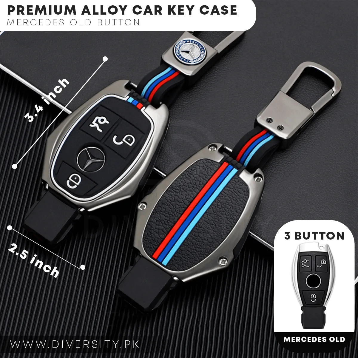 Premium Alloy Car Key Case