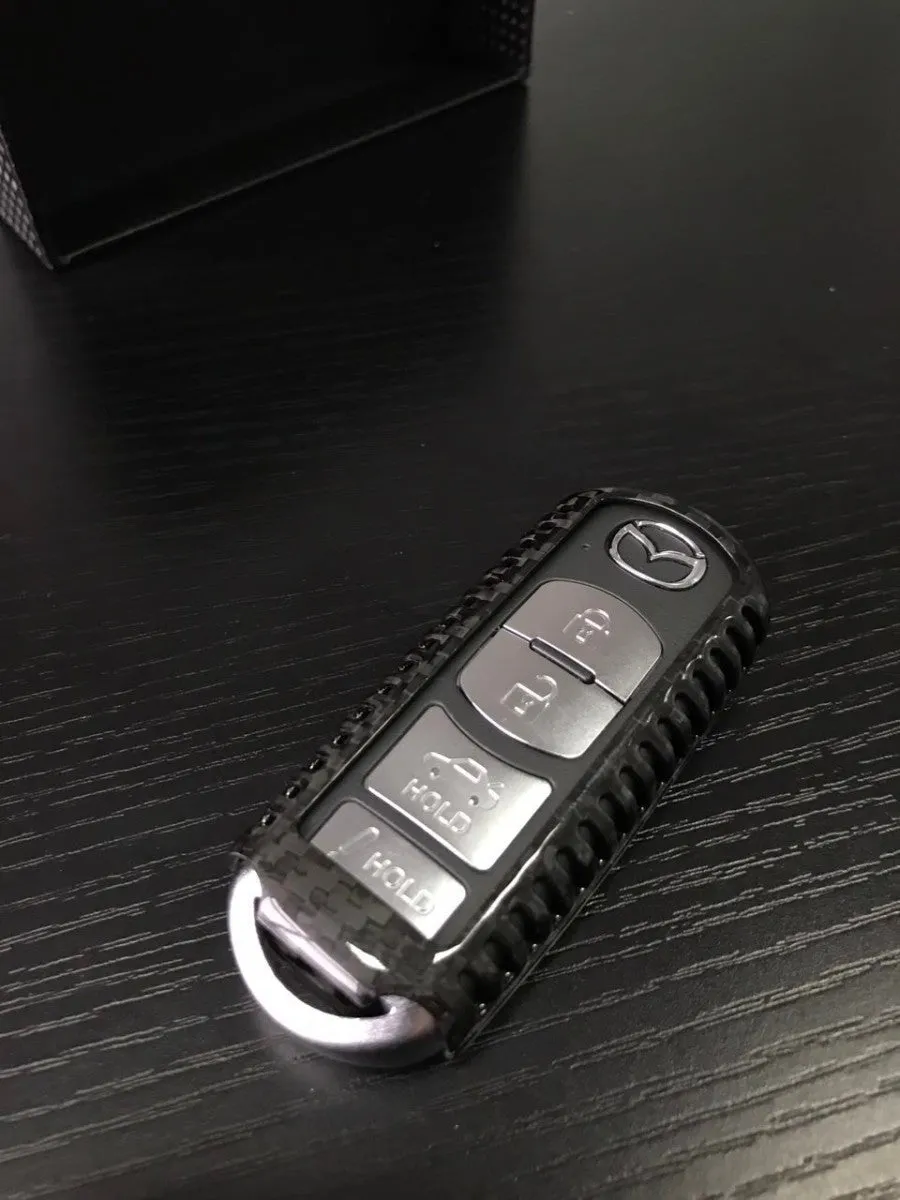 Real Carbon Fiber Mazda Key Cover