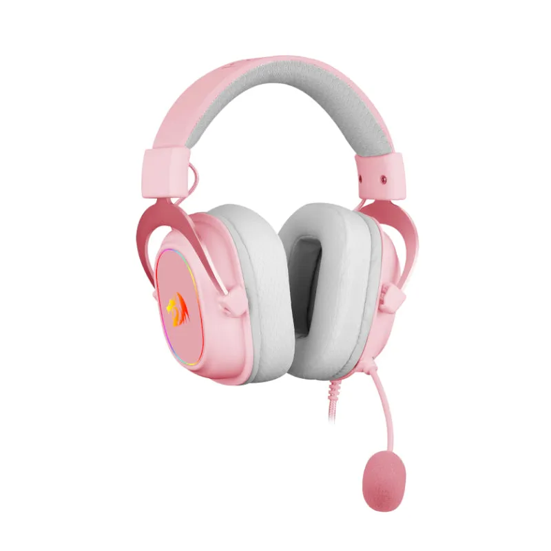 Redragon Over-Ear Zeus-X Usb Rgb Gaming Headset - Pink