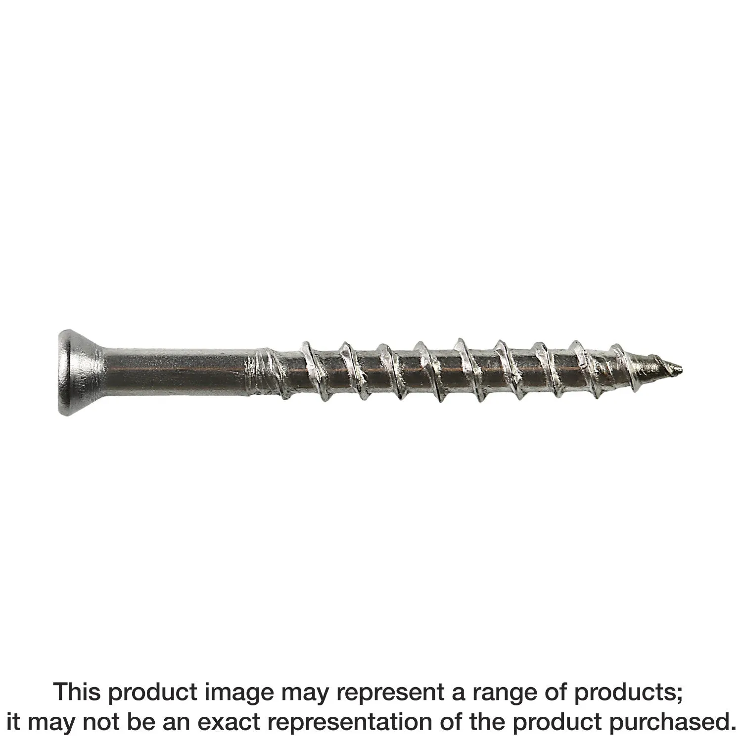 Simpson S08300WPFB Deck-Drive DWP WOOD SS Screw — #8 x 3 in. T-20, Flat Head, Type 305 (1750-Qty)