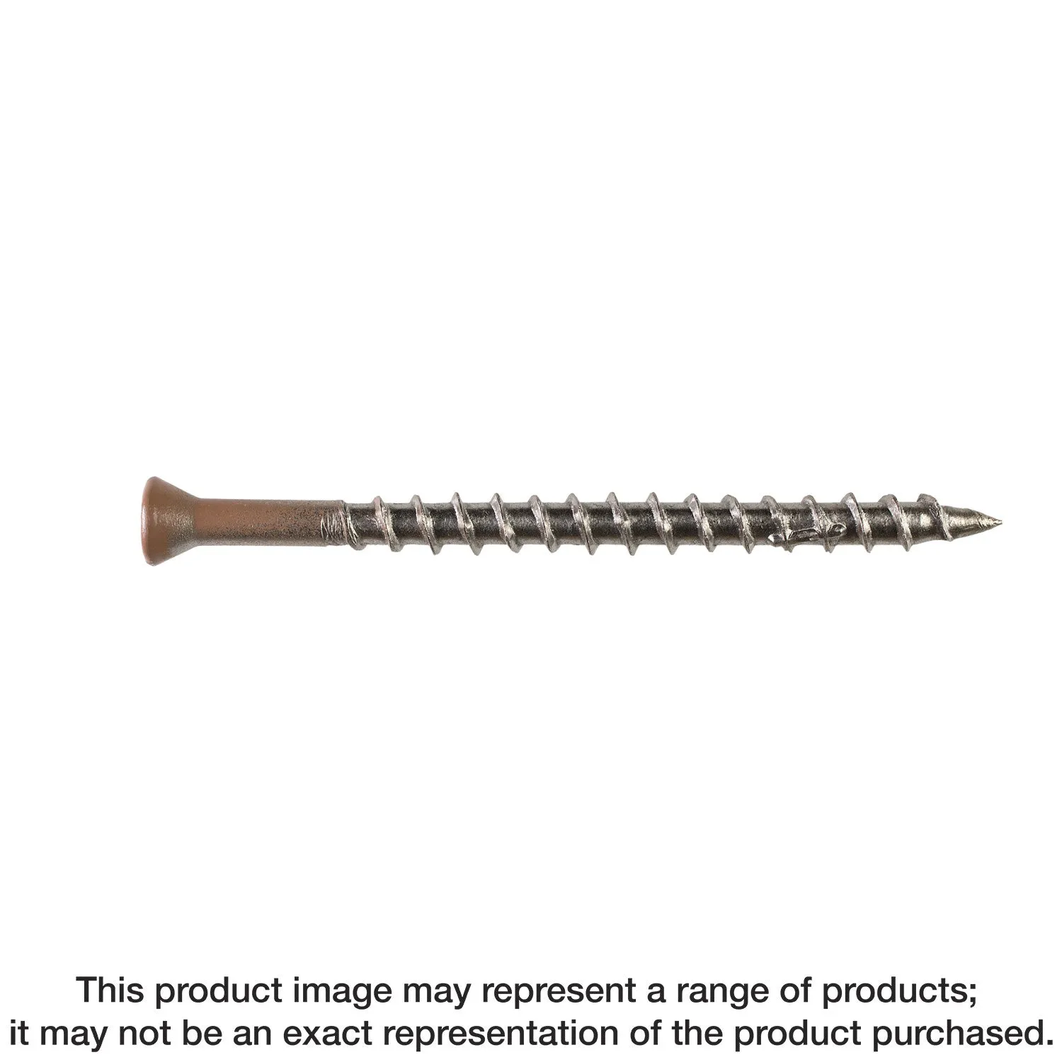 Simpson T07225WP1 Deck-Drive DWP WOOD SS Screw — #7 x 2-1/4 in. T-15, Trim Head, Type 316 (1 lb.)