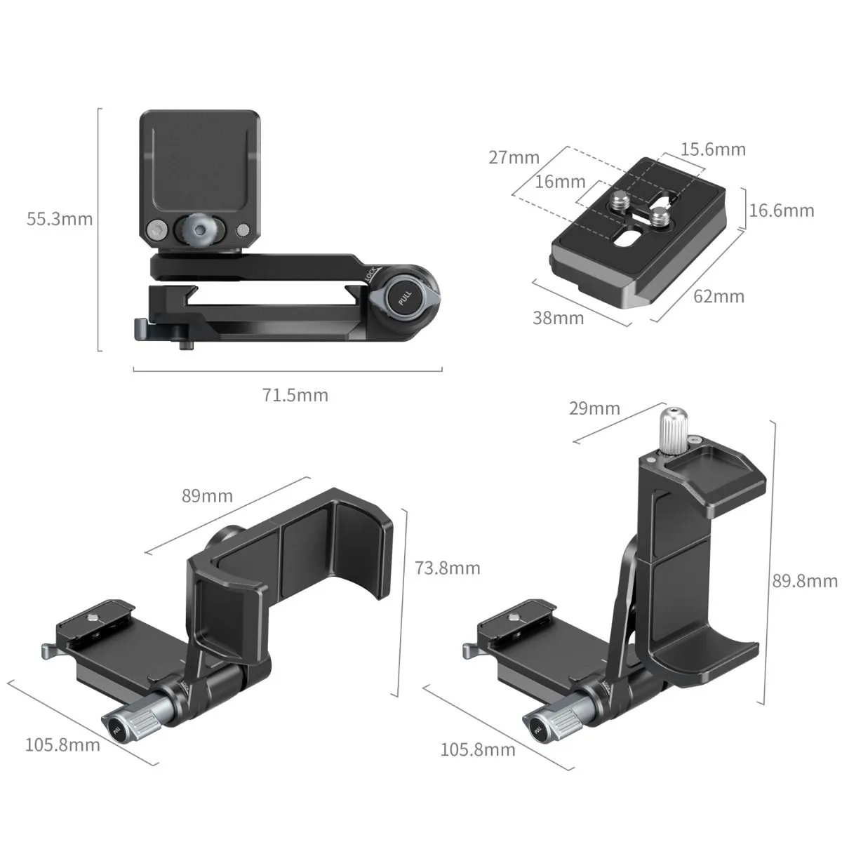 SmallRig Power Banks Mount Plate Kit for Mirrorless Cameras 4695