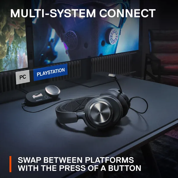 SteelSeries 61527 Arctis Nova Pro Wired High-Fidelity Gaming Audio with Multi-System Connect- Black