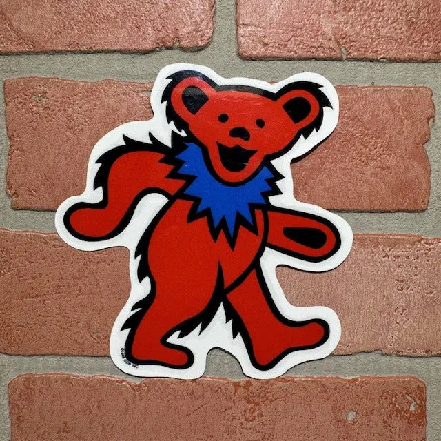 Sticker - Grateful Dead Bear - Large Red