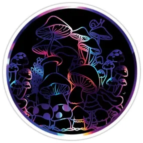 Sticker - Mushrooms Round